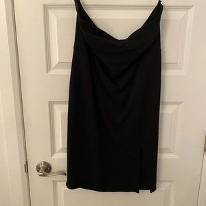 Forever21 black strapless dress